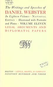 Cover of: The writings and speeches