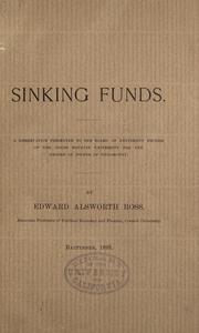 Sinking funds by Edward Alsworth Ross