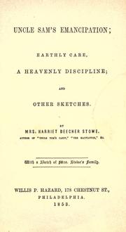 Uncle Sam's emancipation by Harriet Beecher Stowe