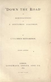 Cover of: 'Down the road': or, Reminiscences of a gentleman coachman