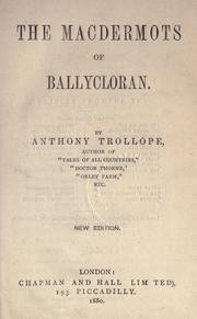 Cover of: The Macdermots of Ballycloran. by Anthony Trollope