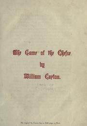 Cover of: The game of the chesse