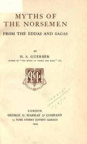 Cover of: Myths of the Norsemen from the Eddas and Sagas