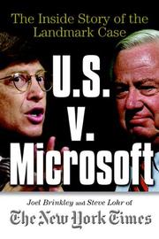 Cover of: U.S. v. Microsoft by Joel Brinkley, Steve Lohr