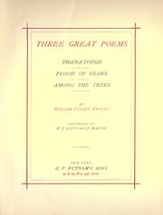 Cover of: Three great poems by William Cullen Bryant