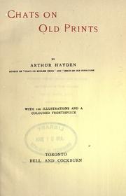 Cover of: Chats on old prints by Arthur Hayden