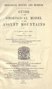 Cover of: Guide to the geological model of the Assynt Mountains by B. N. Peach