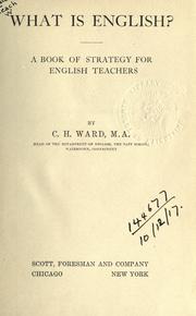 What is English? by C.H Ward