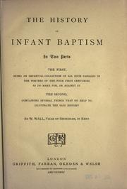 The history of infant-baptism by William Wall