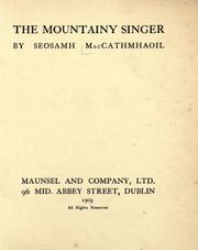 The mountainy singer by Joseph Campbell