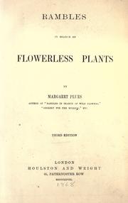 Cover of: Rambles in search of flowerless plants by Margaret Plues, Margaret Plues