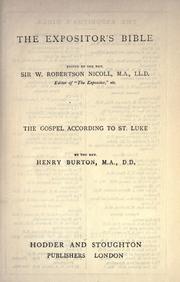 Cover of: The Gospel according to St. Luke