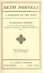 Cover of: Beth Norvell by Randall Parrish