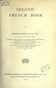 Cover of: Second French book. by Victor Spiers