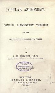 Popular astronomy by O. M. Mitchel