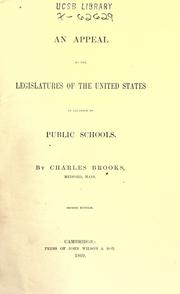 Cover of: An appeal to the legislatures of the United States in relation to public schools
