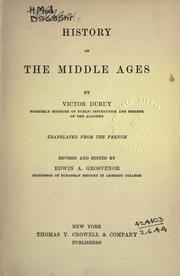 Cover of: History of the Middle Ages.
