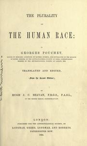 Cover of: The plurality of the human race by G. Pouchet