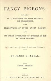 Cover of: Fancy pigeons by James C. Lyell
