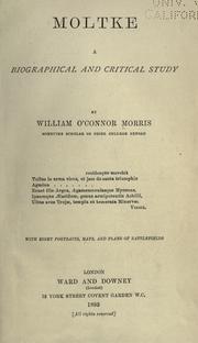Cover of: Moltke by Morris, William O'Connor