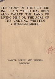 Cover of: The story of the Glittering Plain by William Morris