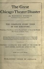 The great Chicago theater disaster by Marshall Everett, Samuel Fallows (Bp )