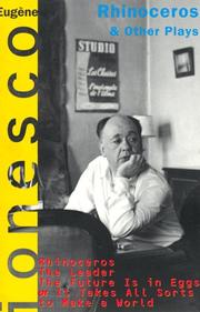 Rhinoceros and Other Plays by Eugène Ionesco