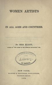 Cover of: Women artists in all ages and countries. by E. F. Ellet