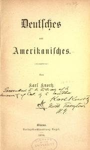 Cover of: Deutsches und Amerikanisches