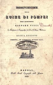 Cover of: Descrizione delle ruine di Pompei by Gaspare Vinci