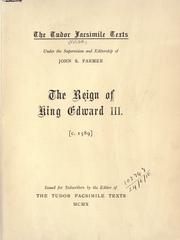 Cover of: The reign of King Edward III.  c. 1589 by 