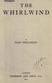 Cover of: The whirlwind. by Eden Phillpotts