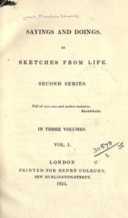 Sayings and doings by Theodore Edward Hook