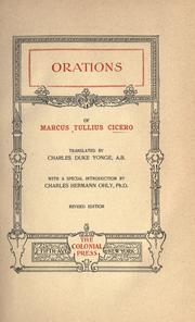 Cover of: Orations