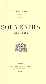 Cover of: Souvenirs, 1848-1878.