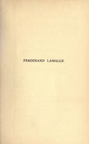 Ferdinand Lassalle by Georg Morris Cohen Brandes
