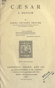 Cover of: Caesar, a sketch. by James Anthony Froude