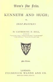 Cover of: Kenneth and Hugh; or, Self-mastery.