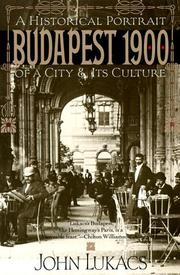 Cover of: Budapest 1900 by John Lukacs