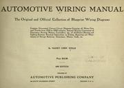 Cover of: Automotive wiring manual ...