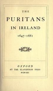 Cover of: The Puritans in Ireland, 1647-1661. by St. John D. Seymour, St. John D. Seymour