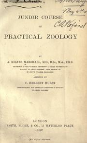 A junior course of practical zoology