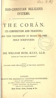 Cover of: The Corân: its composition and teaching and the testimony it bears to the Holy Scriptures.