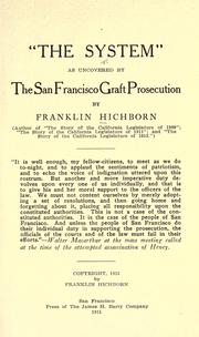 "The system" by Hichborn, Franklin, Franklin Hichborn