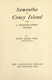 Cover of: Samantha at Coney Island and a thousand other islands