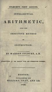 Cover of: Intellectual arithmetic by Warren Colburn