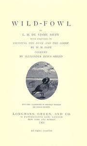 Cover of: Wild-fowl by L. H. De Visme Shaw