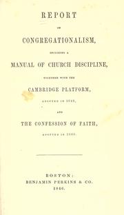 Cover of: Report on Congregationalism by 