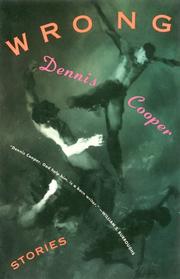 Cover of: Wrong by Dennis Cooper