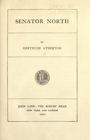 Cover of: Senator North by Gertrude Atherton